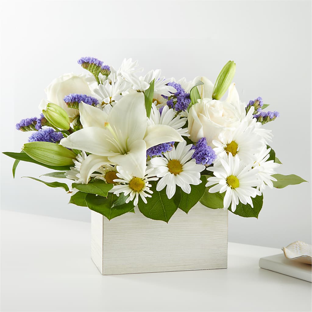 Beyond Blue Box Bouquet – ELLA'S ESSENCE LLC, Evanston IL