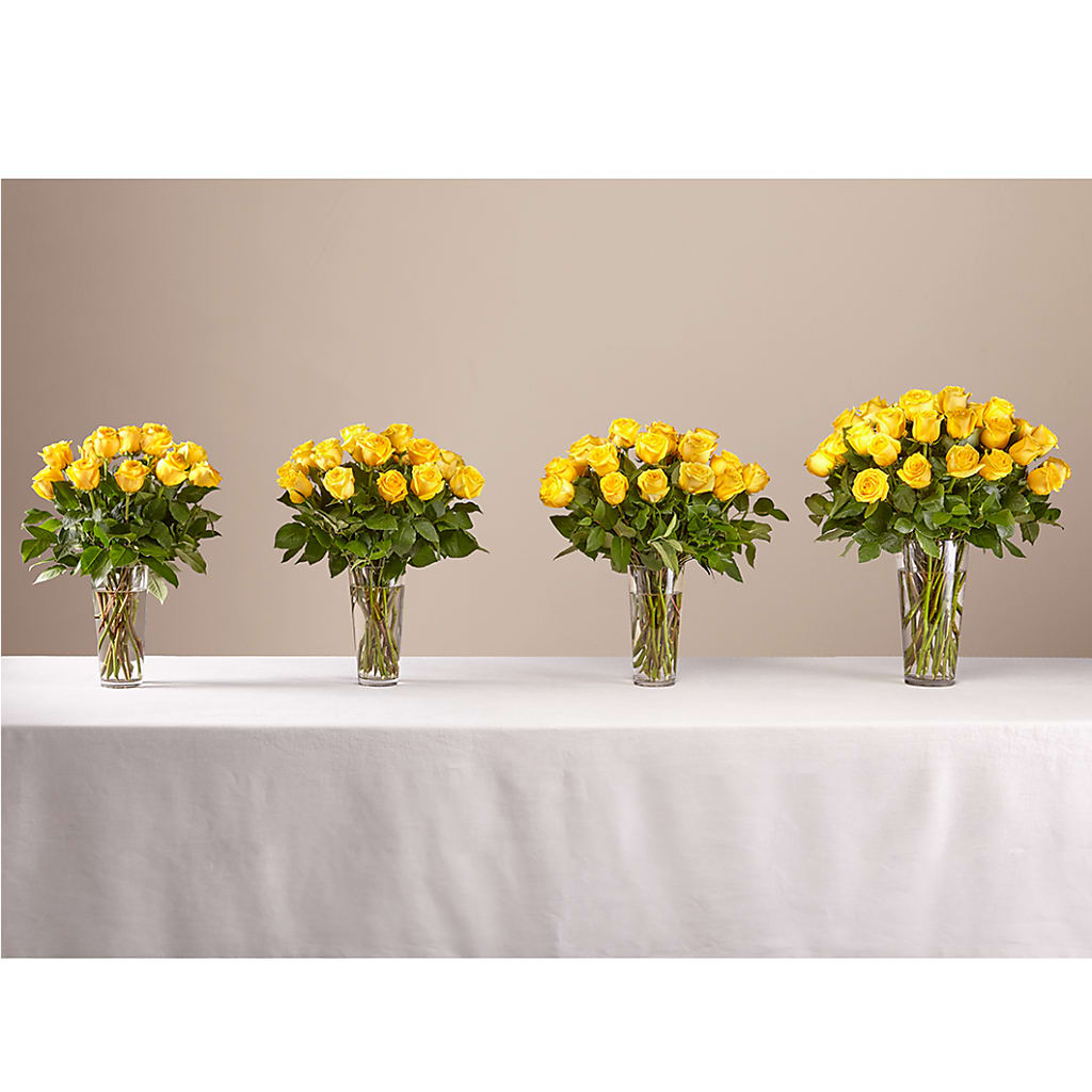 Long Stem Yellow Rose Bouquet – ELLA'S ESSENCE LLC, Evanston IL