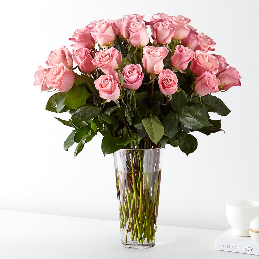 Long Stem Pink Rose Bouquet – ELLA'S ESSENCE LLC, Evanston IL