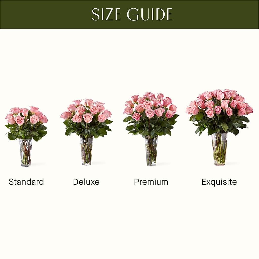 Long Stem Pink Rose Bouquet – ELLA'S ESSENCE LLC, Evanston IL