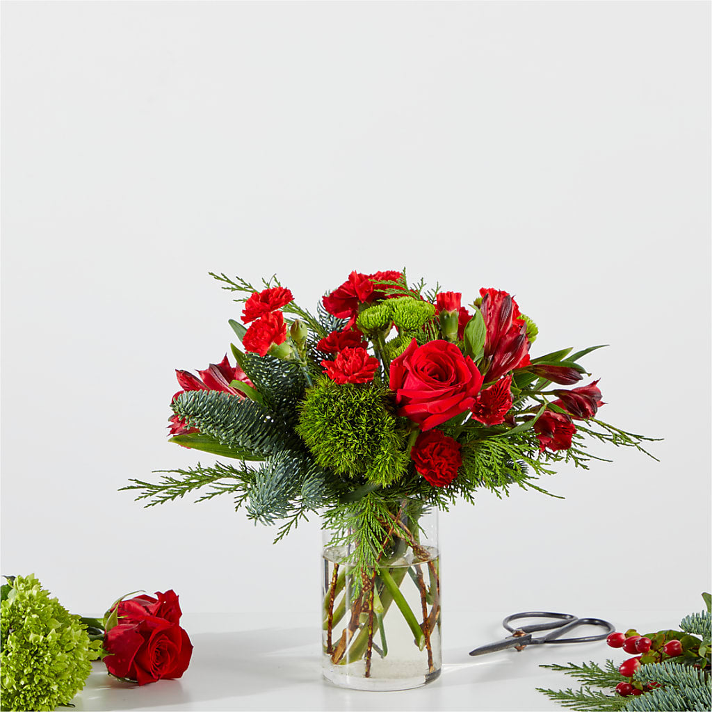Merry Moment Bouquet – A Florist Original – ELLA'S ESSENCE LLC, Evanston IL