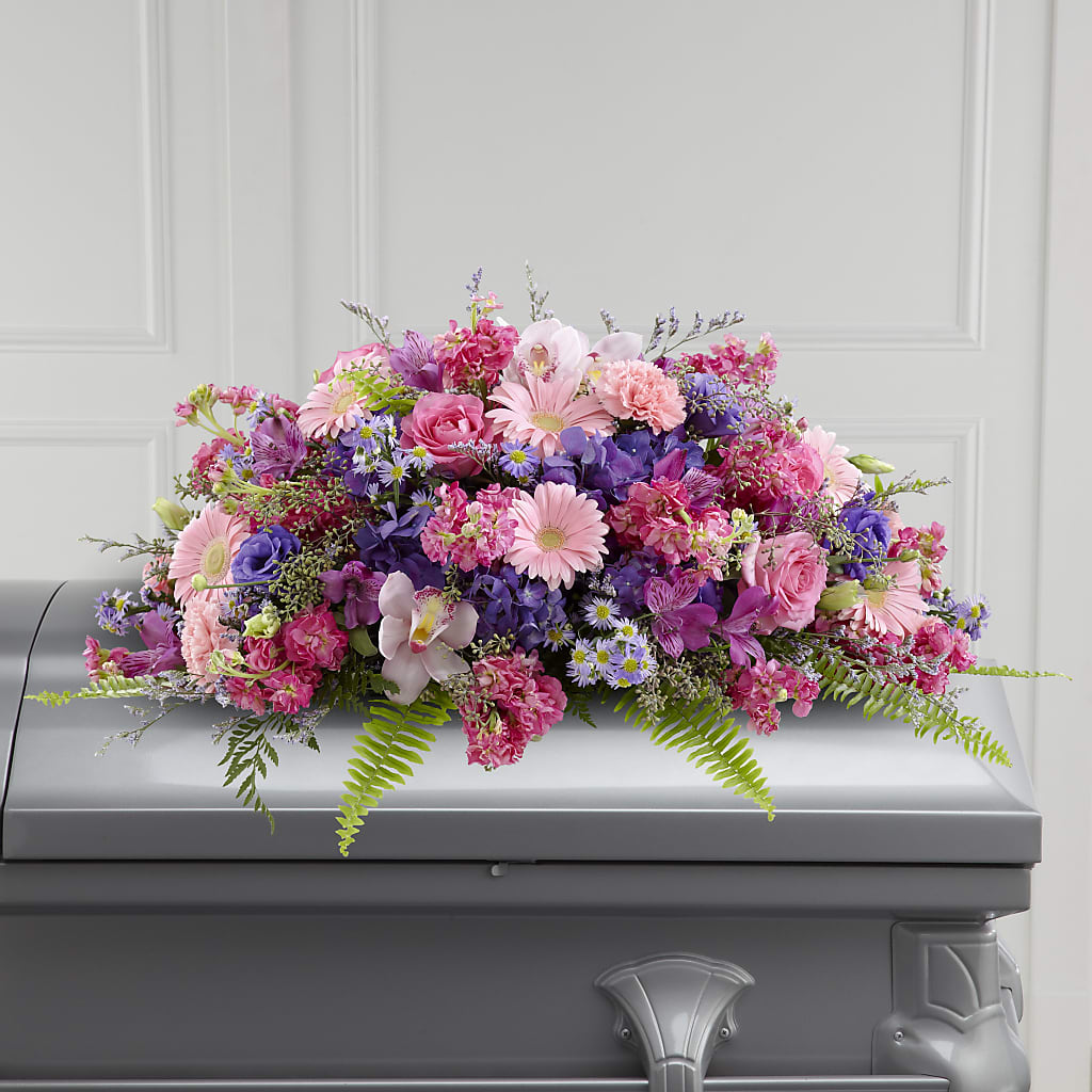 Glorious Garden Casket Spray – ELLA'S ESSENCE LLC, Evanston IL