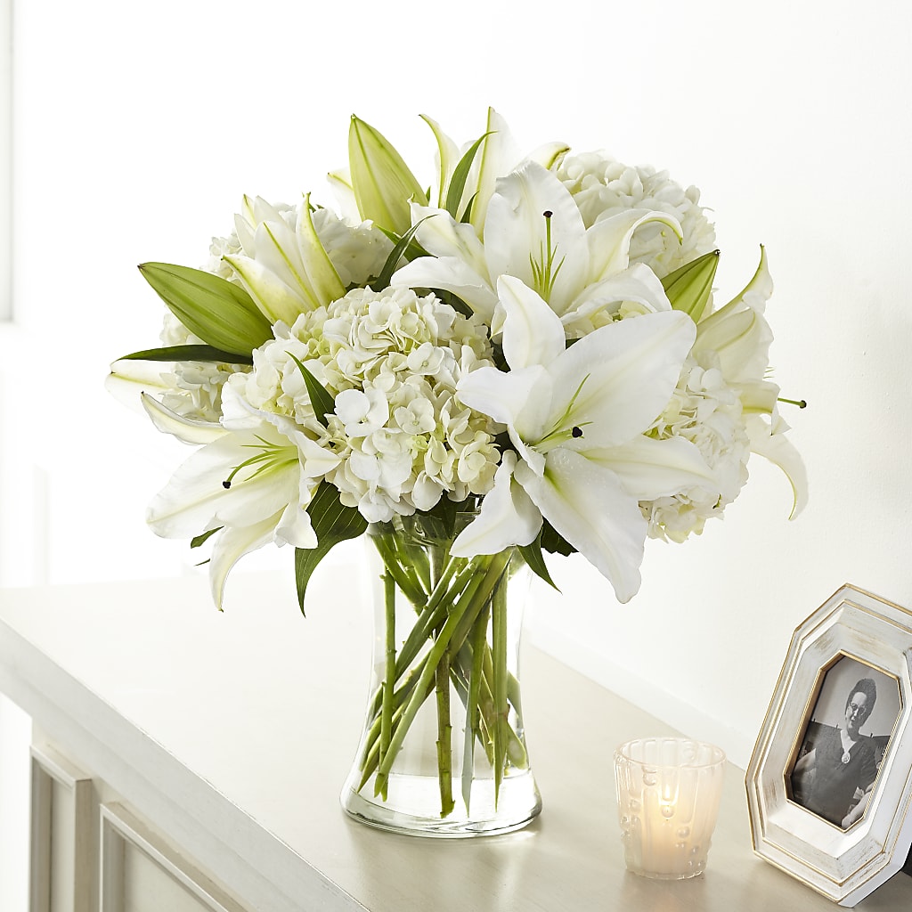 Compassionate Lily Bouquet – ELLA'S ESSENCE LLC, Evanston IL