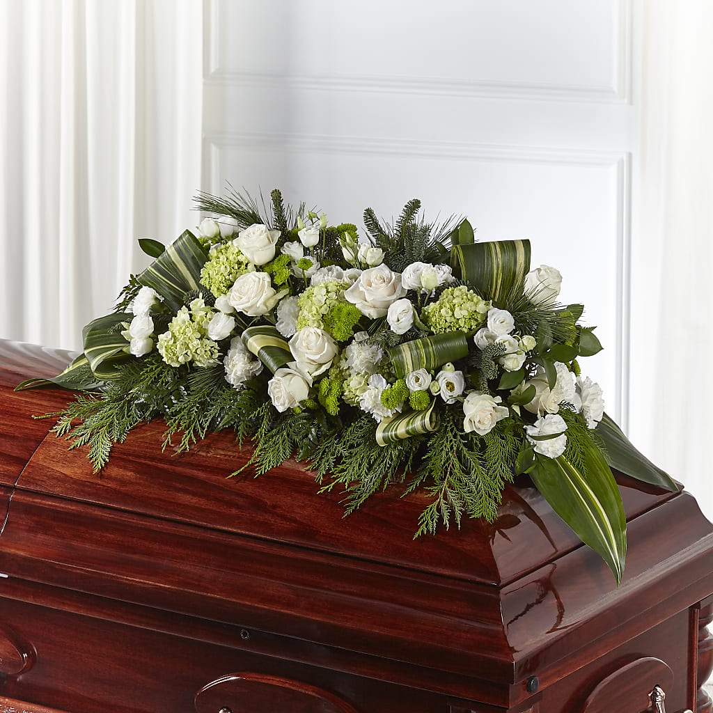 Hopeful Gesture Casket Spray – ELLA'S ESSENCE LLC, Evanston IL