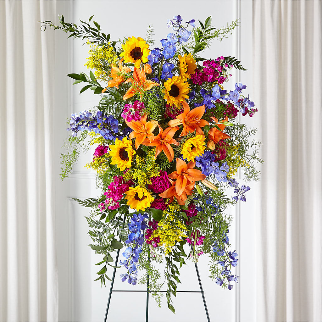 Sunlit Memories Standing Spray (Standard) – ELLA'S ESSENCE LLC, Evanston IL