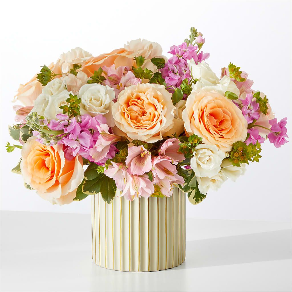 Paradise Bouquet with Ivory Vase – ELLA'S ESSENCE LLC, Evanston IL