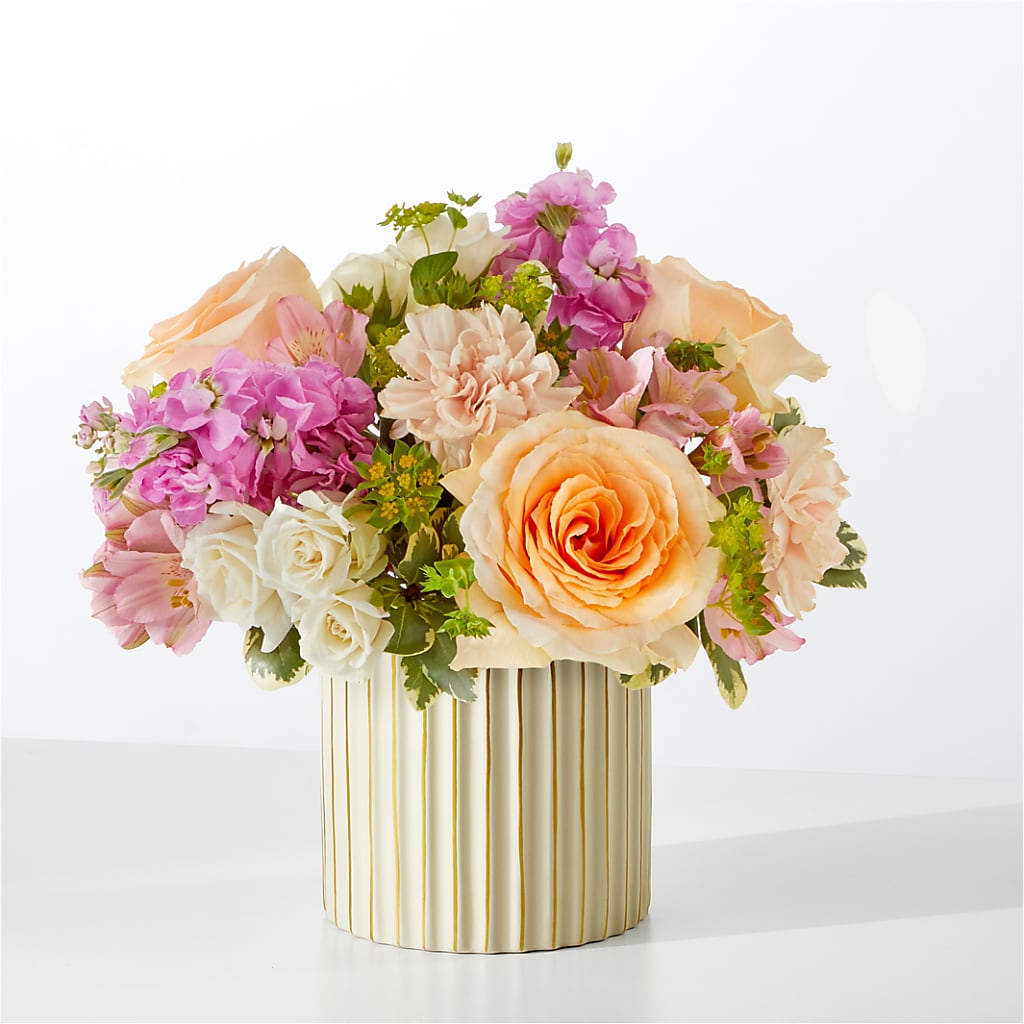 Paradise Bouquet with Ivory Vase – ELLA'S ESSENCE LLC, Evanston IL