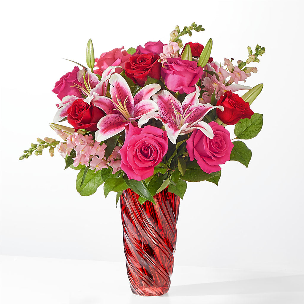 Always You Bouquet with Luxe Swirl Vase – ELLA'S ESSENCE LLC, Evanston IL