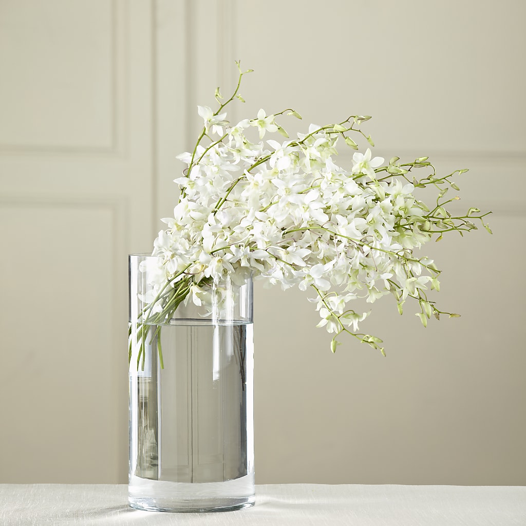 White Dendrobium Bouquet – ELLA'S ESSENCE LLC, Evanston IL