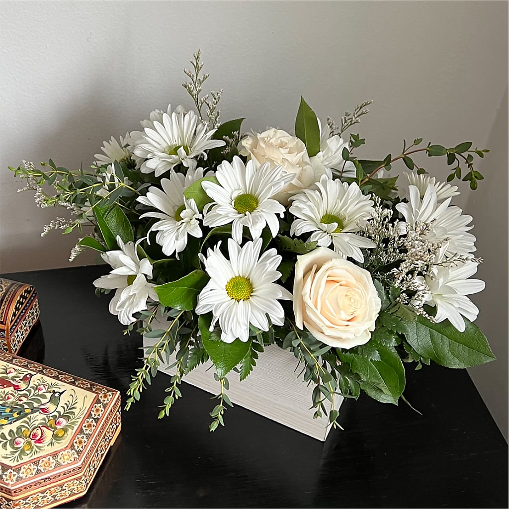 Fresh Linen Box Bouquet – ELLA'S ESSENCE LLC, Evanston IL
