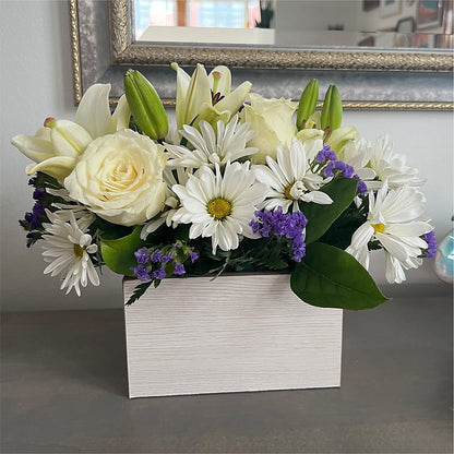 Beyond Blue Box Bouquet – ELLA'S ESSENCE LLC, Evanston IL