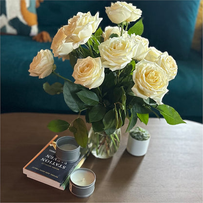 Long Stem Yellow Rose Bouquet – ELLA'S ESSENCE LLC, Evanston IL