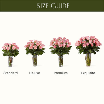 Long Stem Pink Rose Bouquet – ELLA'S ESSENCE LLC, Evanston IL