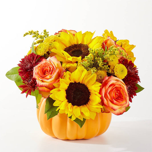 Golden Gourd Pumpkin Bouquet – ELLA'S ESSENCE LLC, Evanston IL