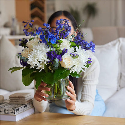 Cerulean Waves Bouquet – ELLA'S ESSENCE LLC, Evanston IL