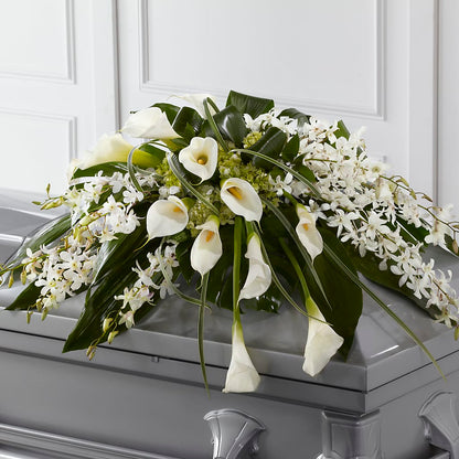 Angel Wings Casket Spray – ELLA'S ESSENCE LLC, Evanston IL