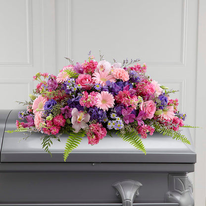 Glorious Garden Casket Spray – ELLA'S ESSENCE LLC, Evanston IL