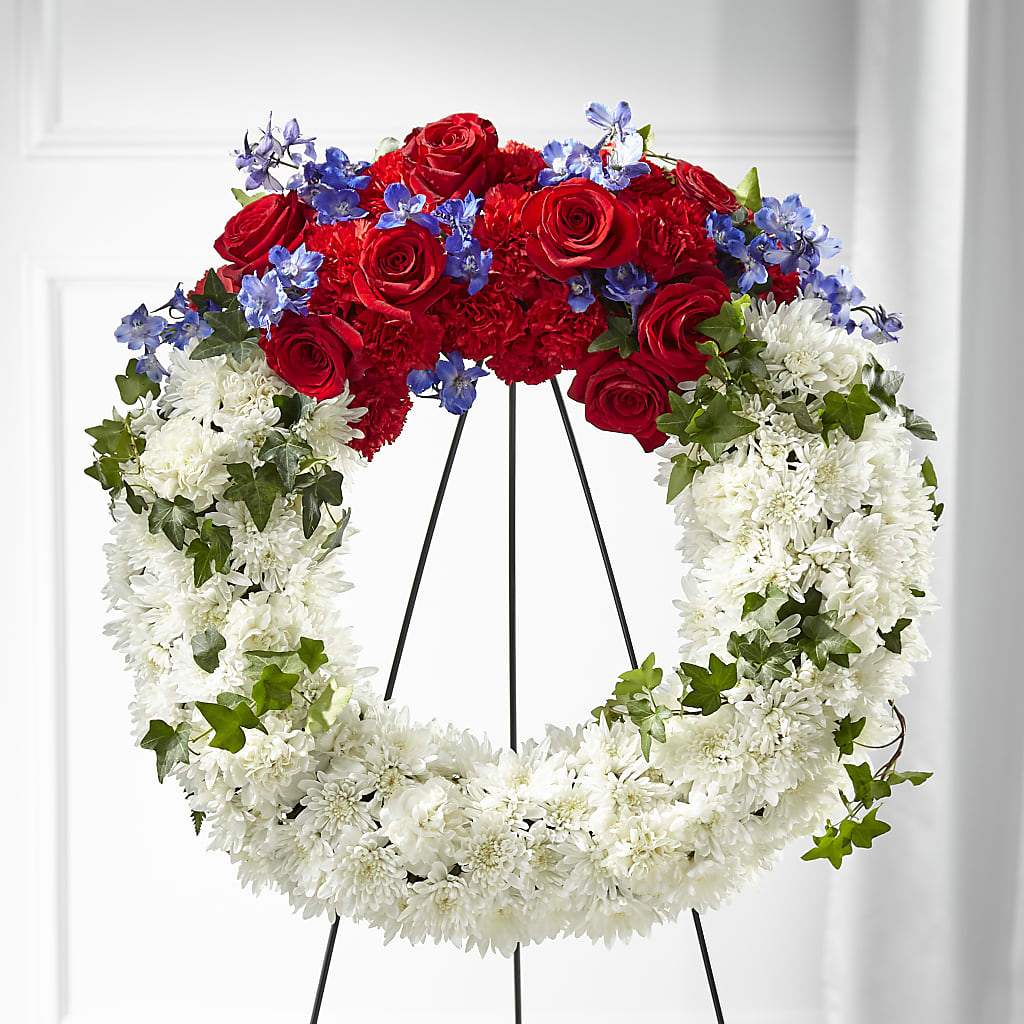 Patriotic Passion Wreath – ELLA'S ESSENCE LLC, Evanston IL