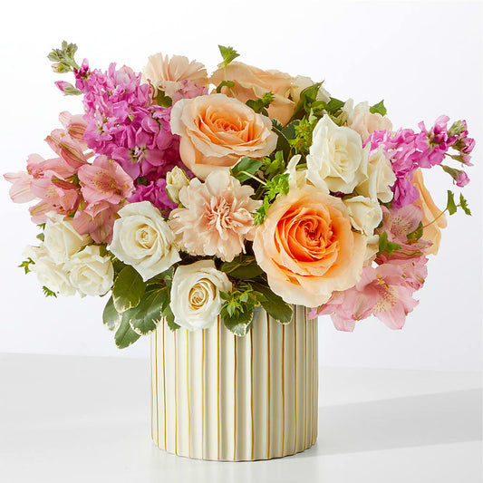 Paradise Bouquet with Ivory Vase – ELLA'S ESSENCE LLC, Evanston IL